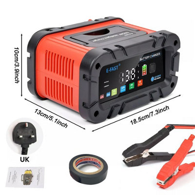 E-FAST Smart Car Battery Charger 12V/24V - Automatic 7-Stage
