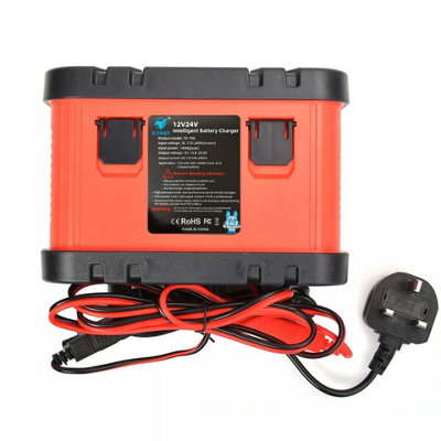 E-FAST Smart Car Battery Charger 12V/24V - Automatic 7-Stage - Lead-Acid &  LiFePO4