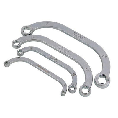 E-Star C-Shaped Obstruction Wrench Set Metric E6-E24 4pc(CT4257)