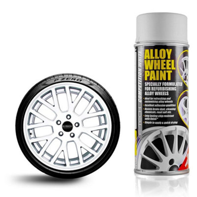 E-Tech Alloy Wheel Competition White Car Wheels Refurbishment 400ml
