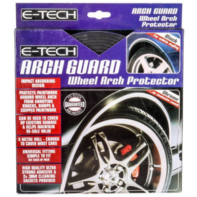 E-Tech Self Adhesive Universal Vehicle Arch Guard Wheel Trim Protector ...