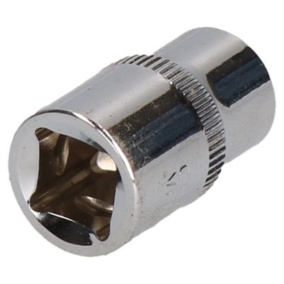 E12 Female Torx Socket Star Bit 3 8 Drive Standard External Chrome Vanadium