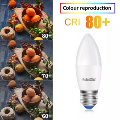 E27 5W 425lm LED Warm White Candle Light Bulbs, 10 Pack