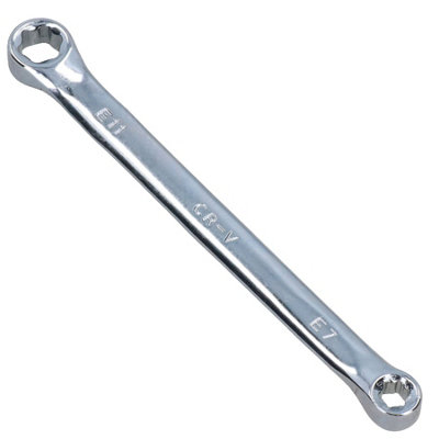E7 x E11  Short Torx E Female Spanner Wrench Star Double Ended Box