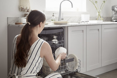 dishwasher above washing machine