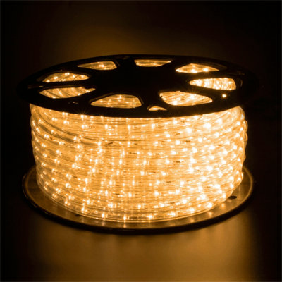 Eagle Static LED Rope Light Kit With Wiring Accessories Kit 90m Warm White