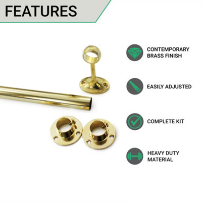 Brass Clothes Rail — Elements of Action