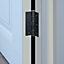 EAI - 3" Internal Door Hinges & Screws G7 FD30  - 76x50x2mm Square - Black - Pack 5 Pairs