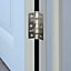 EAI - 3" Internal Door Hinges & Screws G7 FD30  - 76x50x2mm Square - Satin Nickel Plated Pack 2 Pairs