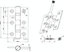 EAI - 3" Internal Door Hinges & Screws G7 FD30  - 76x50x2mm Square - Satin Nickel Plated Pack 3 Pairs