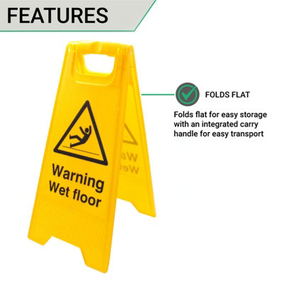 EAI - A-Board Warning Wet Floor 620x290mm