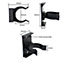 EAI Adjustable Cabinet Feet Kitchen Base Unit Legs- 120-150mm - Black - Pack of 4
