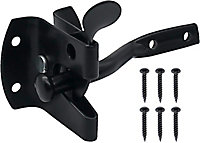 EAI - Automatic Garden Gate Latch with Fixings - 50mm 2" - Black
