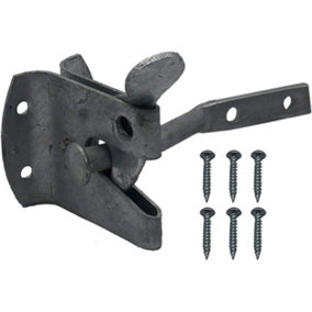 EAI - Automatic Garden Gate Latch with Fixings - 50mm 2" - Galvanised