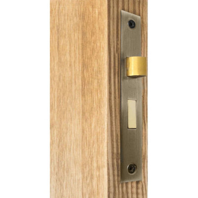 EAI Bathroom Lock 80mm / 57mm Backset ANTIQUE BRASS for Wooden ...