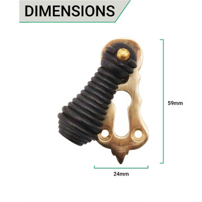 Beehive Escutcheons  Traditional Keyhole Covers