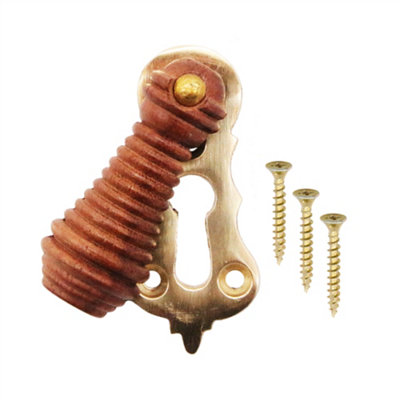 EAI - Beehive Wooden Keyhole Reeded Cover Wood Escutcheon Rosewood SOLD AS SINGLE
