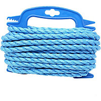 EAI - Blue Poly Twisted Strong Rope - 10mm x 10metres - Handy Winder