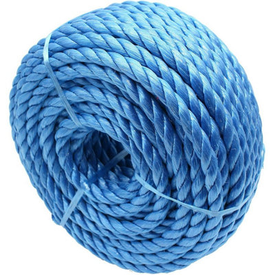 EAI - Blue Poly Twisted Strong Rope - 12mm x 30metres | DIY at B&Q