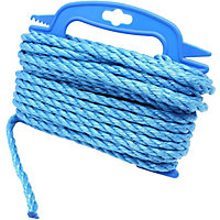 EAI - Blue Poly Twisted Strong Rope - 8mm x 15metres - Handy Winder