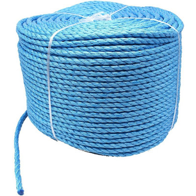 EAI Blue Rope Polypropylene Strong Poly  General Purpose Rope - 10mm x 220metres