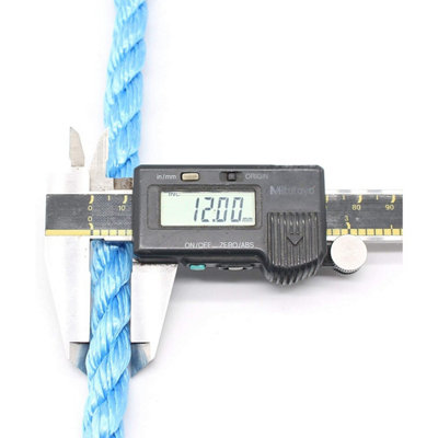 EAI Blue Rope Polypropylene Strong Poly General Purpose Rope - 12mm x ...