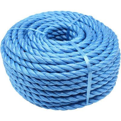 EAI Blue Rope Polypropylene Strong Poly General Purpose Rope - 12mm x ...