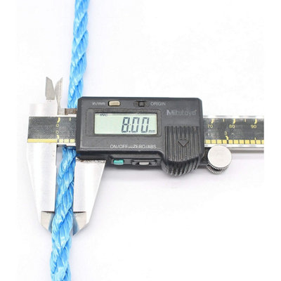EAI Blue Rope Polypropylene Strong Poly General Purpose Rope - 8mm x ...