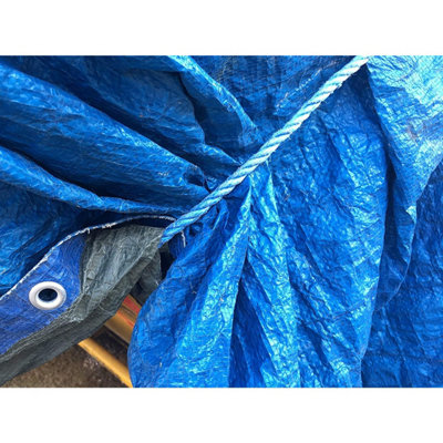 EAI Blue Rope Polypropylene Strong Poly General Purpose Rope - 8mm x ...