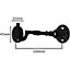 EAI - Cabin Hook Barrel Style Strong Cast Iron - 100mm - Black