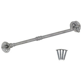 EAI - Cabin Hook Barrel Style Strong Cast Iron -  300mm - Galvanised