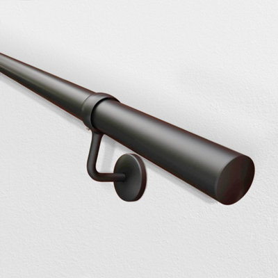 EAI - Complete Stair Handrail Kit - Interior Use - 3.6m - Matt Black