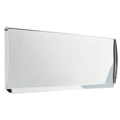 EAI Curved Interior Inner Letter Box Tidy Flap - 355x127mm - Polished Chrome