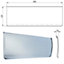 EAI Curved Interior Inner Letter Box Tidy Flap - 355x127mm - Satin Chrome