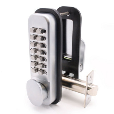 EAI Digital Push Button Code Lock Paddle Handle Hold Back Commercial ...