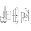 EAI - Disabled Toilet Lock Facility Indicator Bolt Set - Satin Aluminium
