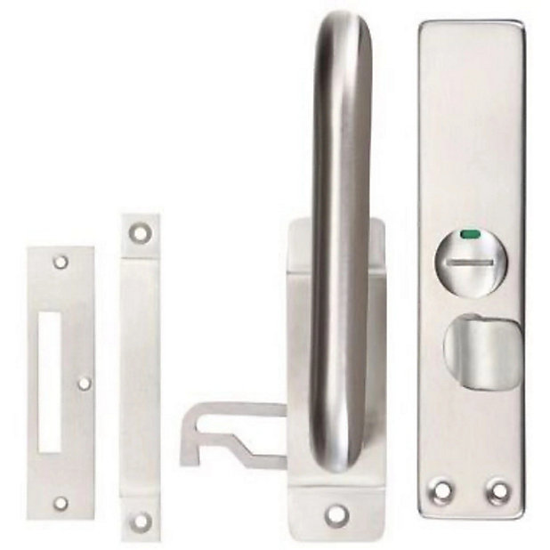 EAI - Disabled Toilet Lock Facility Indicator Bolt Set - Satin Stainless  Steel