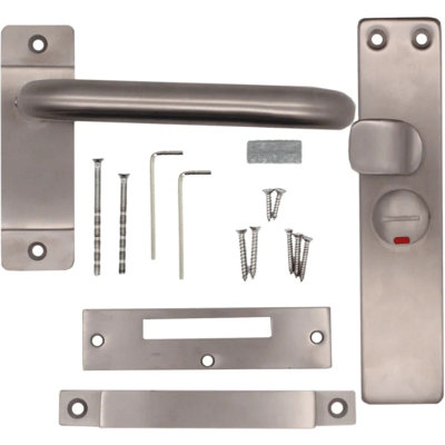 EAI - Disabled Toilet Lock Facility Indicator Bolt Set - Satin Stainless Steel