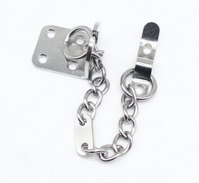 EAI Door Chain Polished Chrome Narrow Security Door Limiter