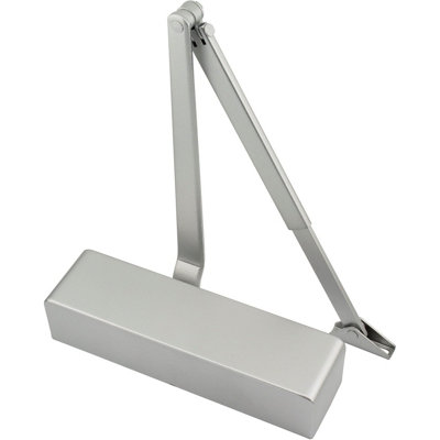 EAI Door Closer Template Adjustable BC DA Size 24 Silver Cover