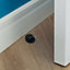 EAI - Door Stop Floor Mounted OVAL Self Adhesive - MATT BLACK - Pack of 1