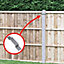 EAI Fence Panel Security Brackets Anti-Rattle Clips Concrete or Wooden 4 Inch x 4 Inch Posts Galvanised Steel Pack of 10