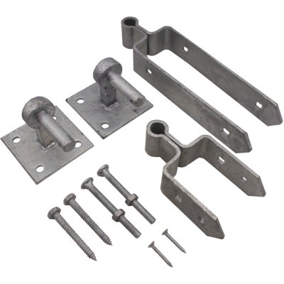 Birkdale Field Gate Hook on Heavy Duty Plate with Offset Pin - Field Gate  Ironmongery - e-Hardware