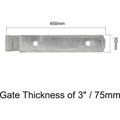 Field Gate Double Strap Hinge Set | Hales Sawmills