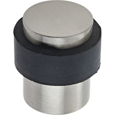 EAI - Flat Top Stainless Door Stop - 30mm - Satin Stainless Steel Price Comparisons | Compare The Build