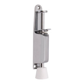 EAI - Foot Operated Door Holder - 120mm - Polished Chrome