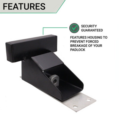EAI - Garage Door Defender Security Restrictor 220mm - Black