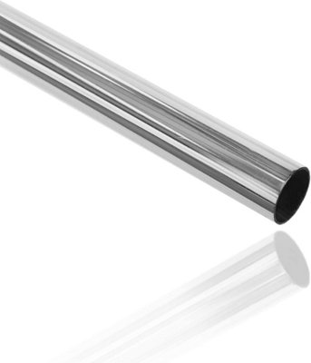 EAI - Hanging Wardobe Rail - 300mm x 25mm - Polished Chrome