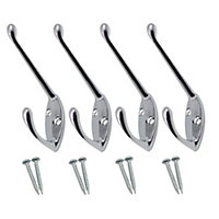 EAI - Hat and Coat Hook - 60mm - Polished Chrome - Pack of 4