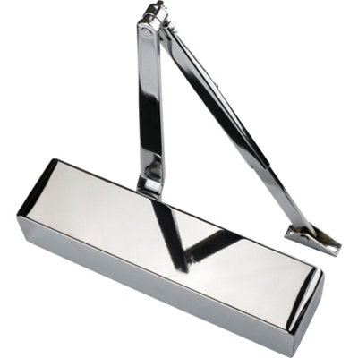 EAI Heavy Duty Universal Overhead Fire Door Closer Dual Handed Push Pull Side DA BC Power Size 2